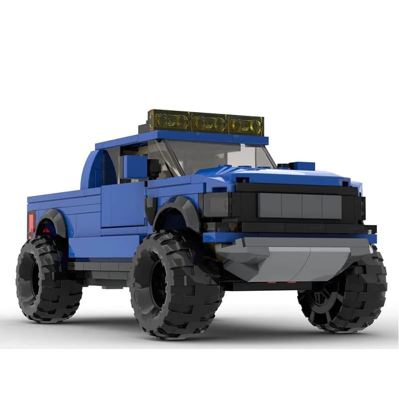 Set di Costruzioni per Bambini, Modello di Auto MOC Raptor Muscle Pickup Truck, 383 Pezzi, Regalo Educativo Creativo