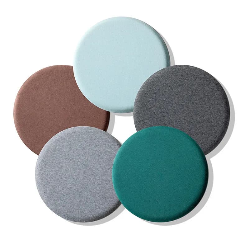 Cuscino per sedia rotondo in memory foam Cuscino per sedile per sedia rotondo morbido antiscivolo Cuscino rotondo in cotone con fodera rimovibile JAF016