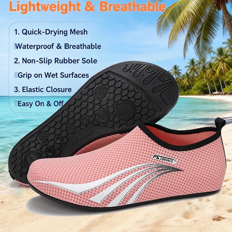 Yoga Socks for Adult Dives, Beach Anti-slip Shoes, Thermal Water Socks Drying Rapid