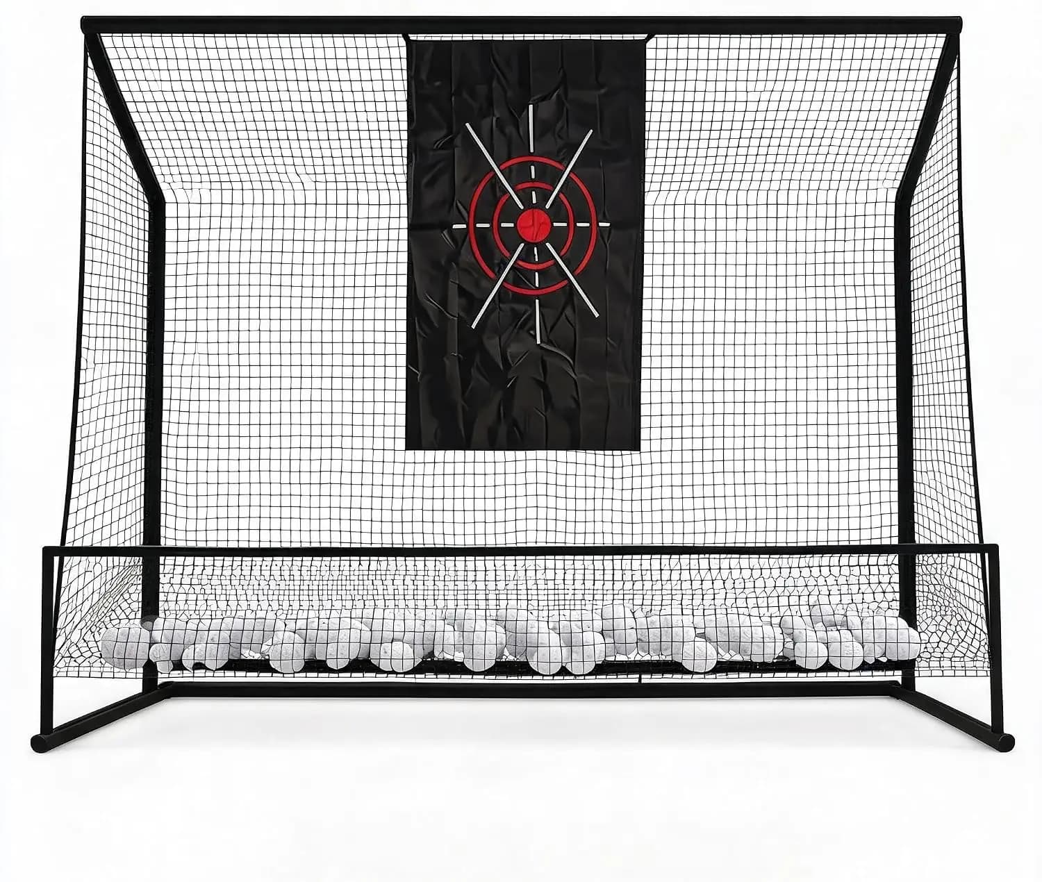 Tacleekii Heavy-Duty Golf Practice Net 10x7.5 ft for Backyard & Indoor - Real Ball Driving & Chipping, Goal Cloth, Durable Netting, Carry Bag