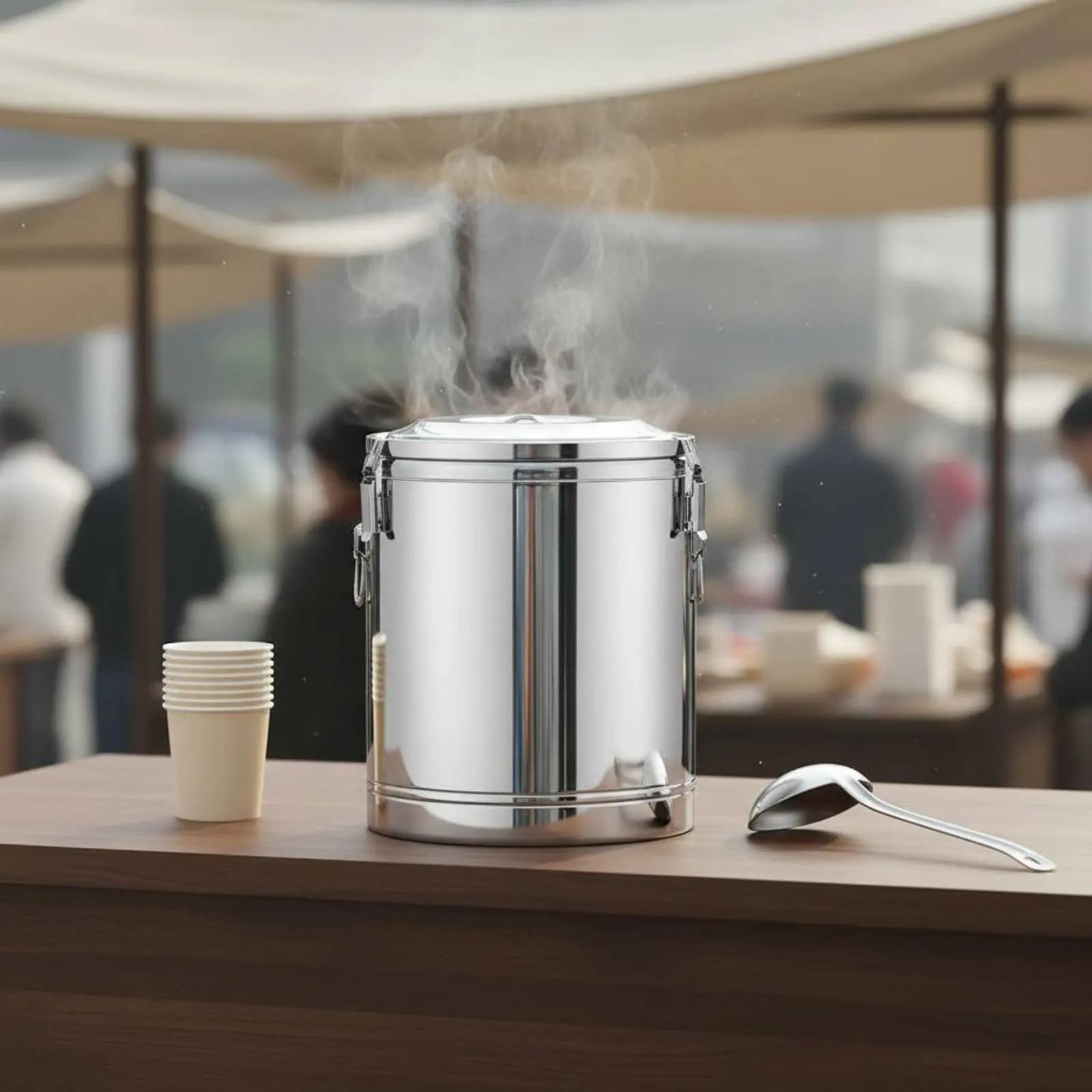 Thermal Container for Stainless Steel Foods, Anti-loss Design, Large Capacity, Long Duration