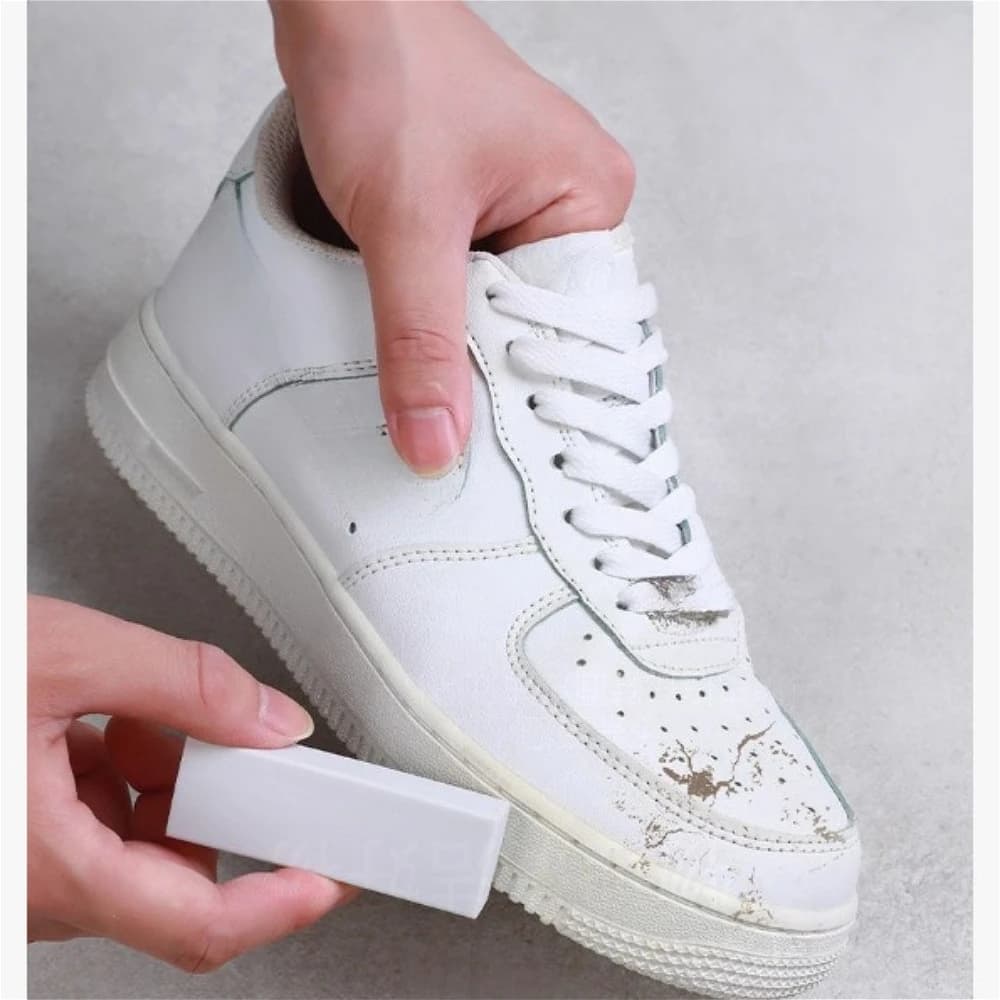 1/2/3 Pezzi Spazzola Portatile Senza Acqua per Pulizia Scarpe, Gomma Detergente per Rimozione Macchie da Sneaker, Strumento per Pulire Scarpe Bianche, Uso Domestico