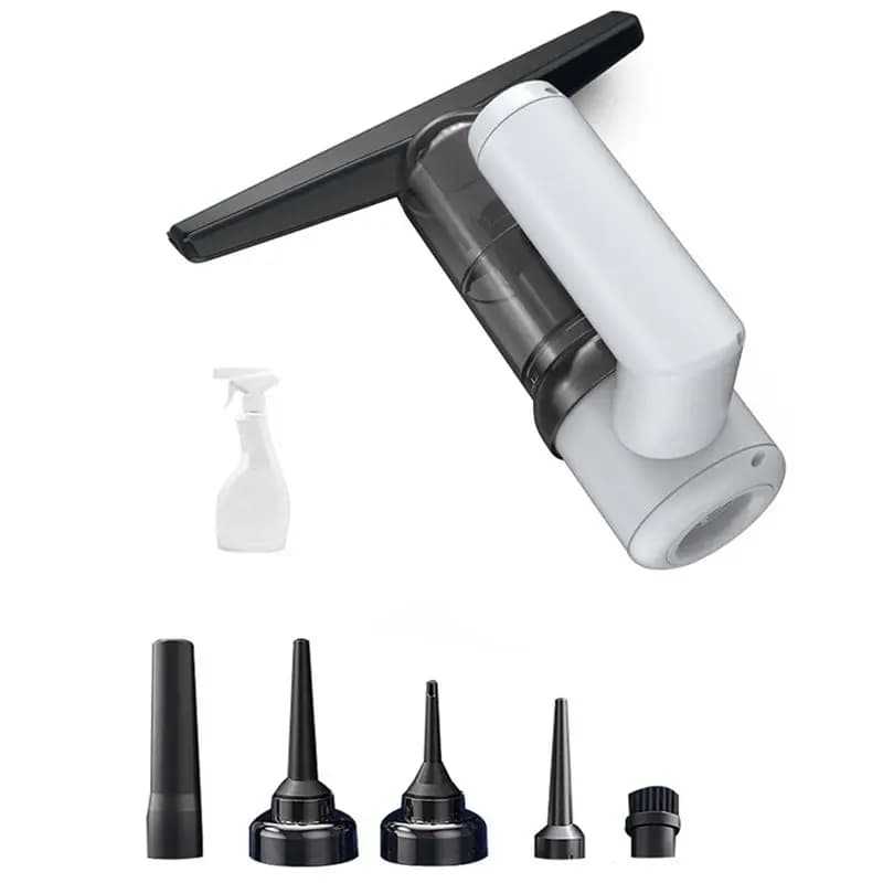 Kit per la Pulizia dei Vetri A84G, Potente Aspirapolvere Elettrico per Specchi, Vetri e Auto