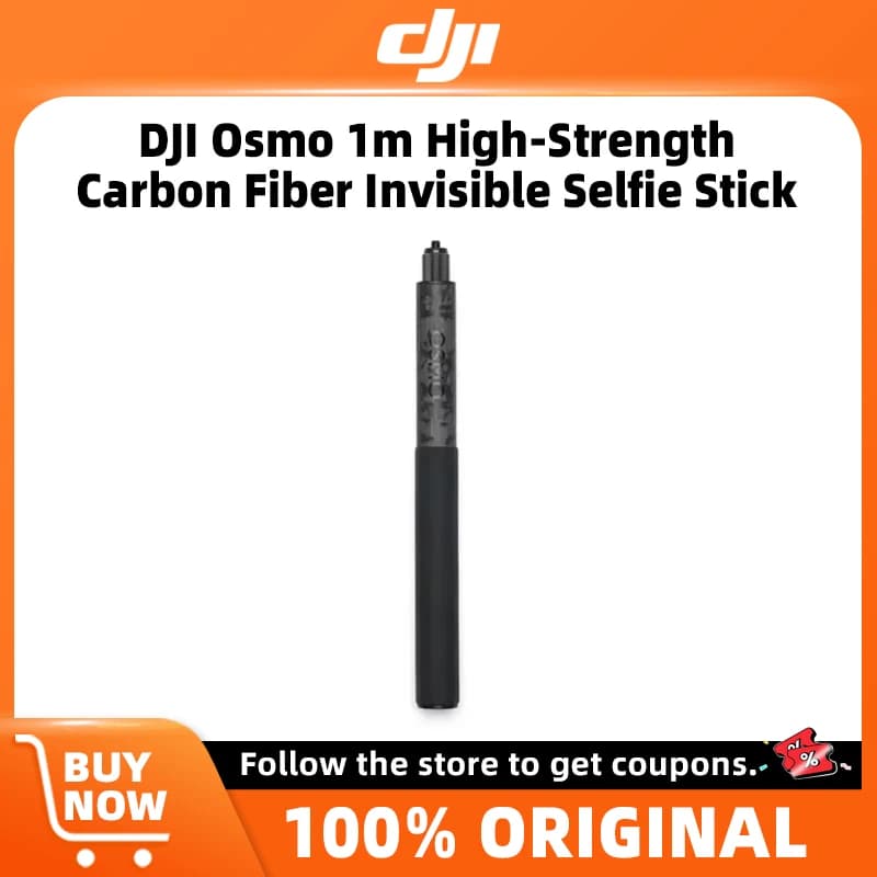 DJI Osmo 1m High-Strength Carbon Fiber Invisible Selfie Stick for DJI Osmo 360 Original Accessories in Stock