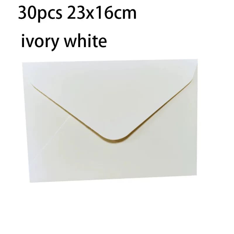 30pcs 23x16cm Envelopes for Wedding 250g Matte Cardstock Invitation Small Business File Folder Stationery Supplies Storage Bag
