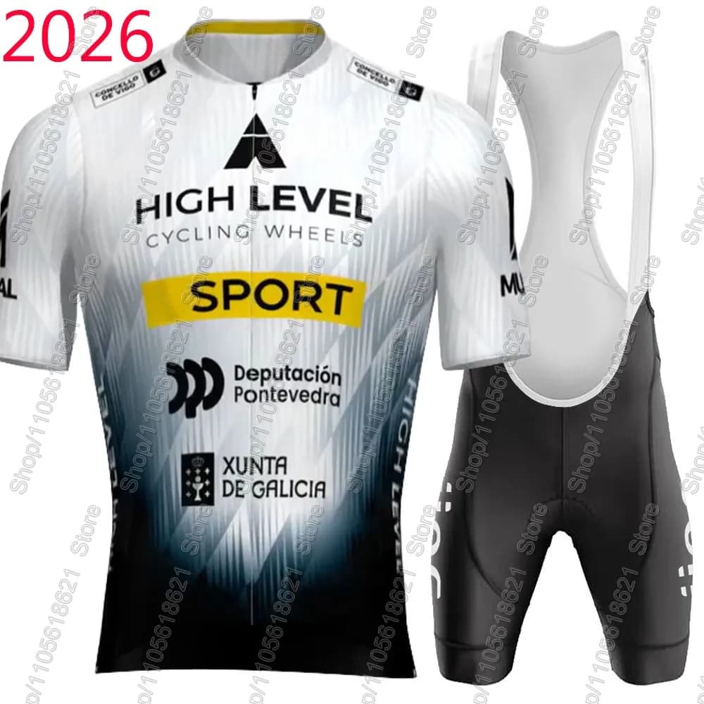 High-Level 2026 Sport Team Cycling Jersey Set Summer Clothing Road Bike Shirts Suit Bicycle Bib Shorts MTB Ropa Maillot