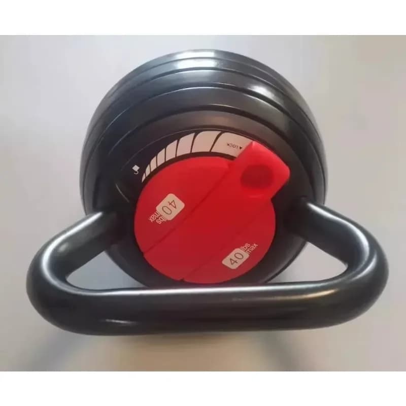 Set di kettlebell regolabili con struttura in ghisa, impugnatura antiscivolo, adatti per allenamento di forza in casa e fitness per tutto il corpo