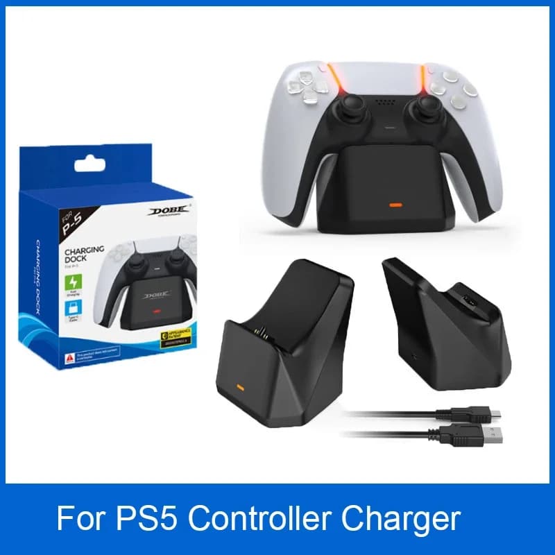 Per caricabatterie controller PS5 base per stazione di ricarica singola USB per Sony Playstation 5 per controller gamepad PS5 Nuovo