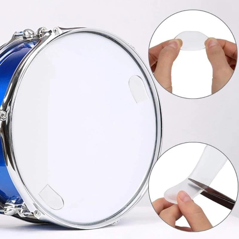 77UF 26 pezzi silenziatori in gel smorzatore per batteria in silicone controllo del tono del pad per della testa del