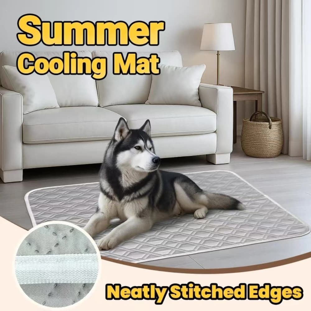 Pet Cooling Mat Effective Cooling Soft Breathable Sweat-Absorbing Ice Mat For Cats And Dogs Cooling Blanket Dog Crate Sleep Mat
