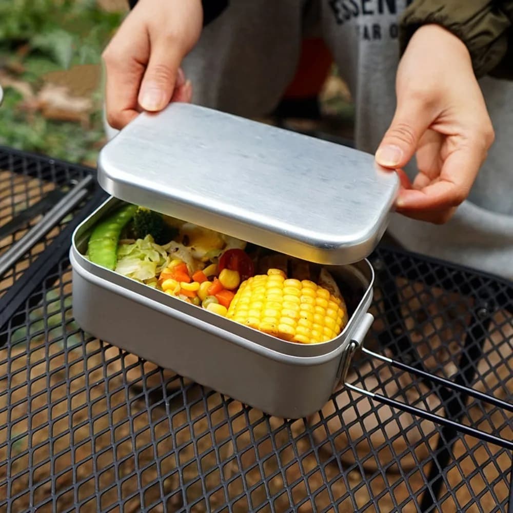 Set da Cucina Ultraleggero per Campeggio, Pentole, Accessori per Picnic, Posate da Esterno, Set da Cucina per Escursionismo e Sport