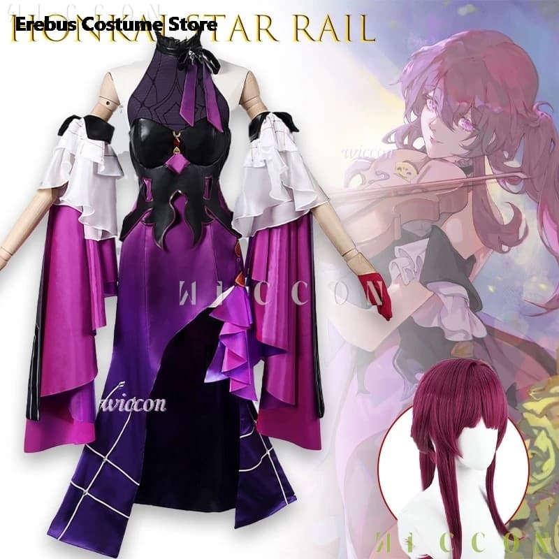 Costume di Halloween Disfraz ‌ Honkai Star Rail Kafka Costume Cosplay Gioco Anime Set completo Outfit Concerto Vestito sexy Desi autentico