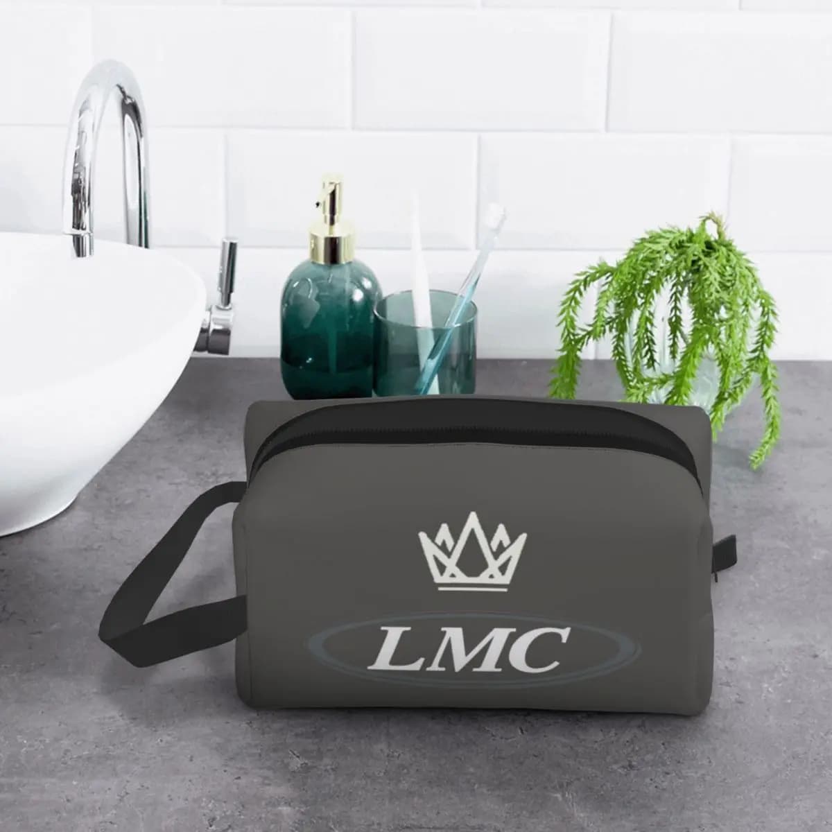 Borsa per il Trucco Lmc, Organizer Cosmetico, Beauty Case da Viaggio per Donne, Astuccio per Cosmetici e Accessori
