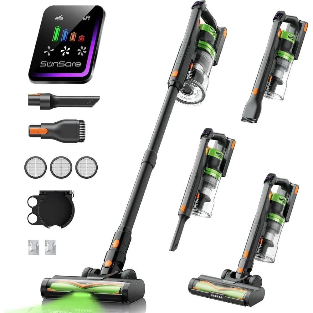 Wireless Vacuum Cleaner, 55KPa 650W 70 Minutes of Autonomy, Domestic Vacuum Cleaner V-Anti-Stick with Scent Pastel, Improved Powder Vacuum Cleaner