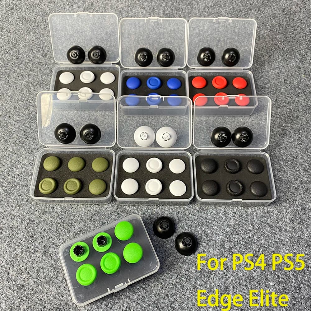 1Set Per PS4 PS5 Edge Elite Controller di Gioco Maniglia In Metallo Alto e Basso Rocker Cap Paddle Paddle Pulsante Posteriore Sostituire Gli Accessori