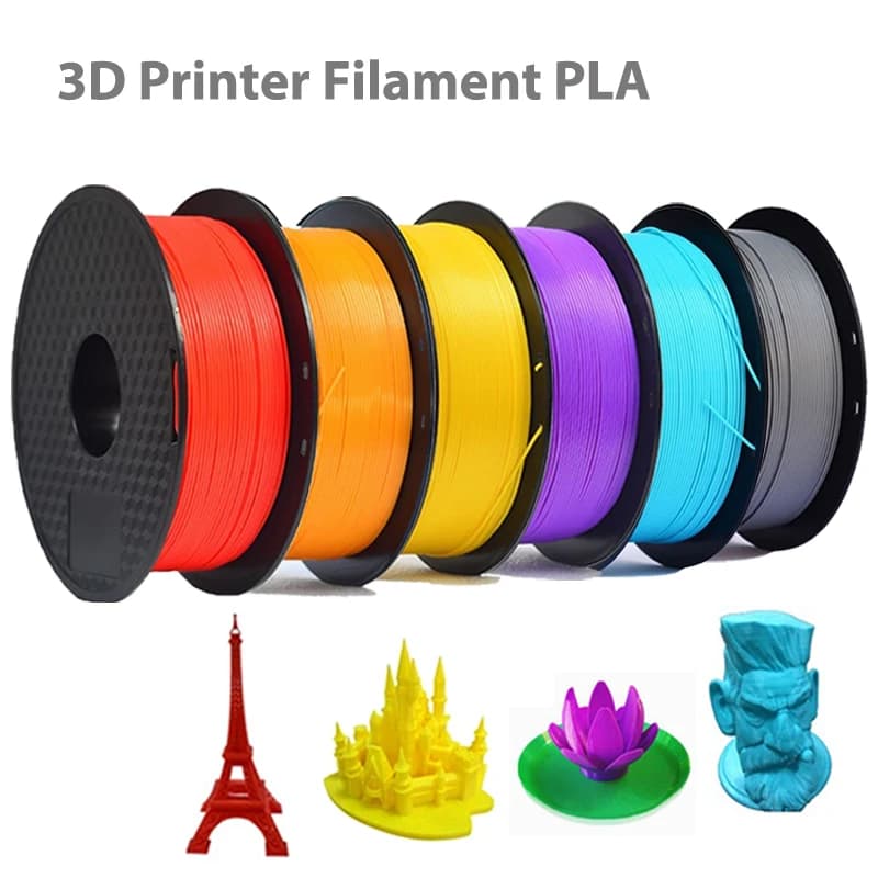 3D Printer Filament from 1.75 mm PLA Purple 250g Green Red Black Blue Gray Wire Vacuum Packing for 3D Printing Fliament Supplies