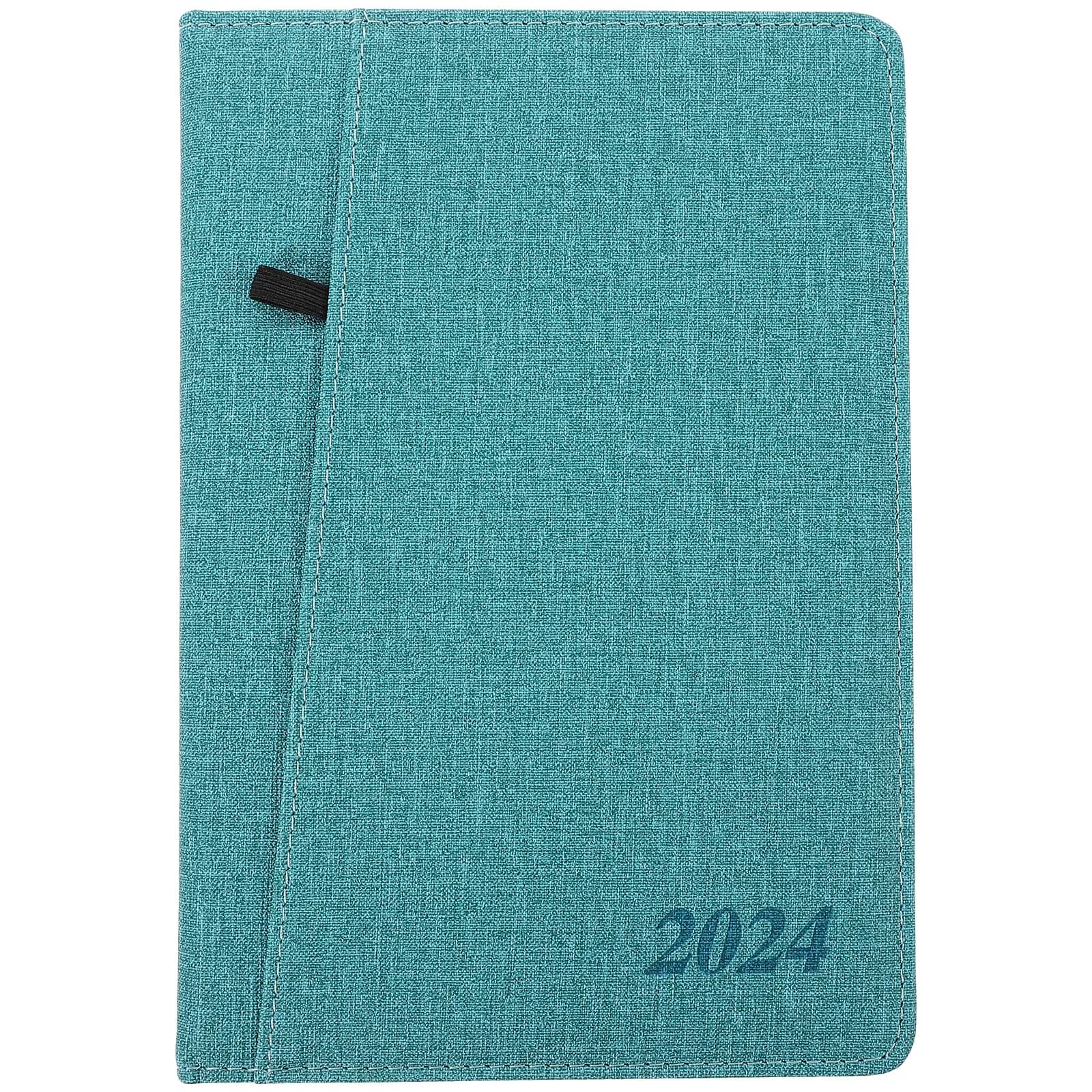 Agenda portatile, agenda giornaliera 2024, blocco note in inglese, organizer per la gestione del tempo accademico, uso per studenti e ufficio