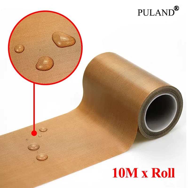 Thickness 0.13/0.18mm PTFE Electrical Tape Width 5~50mm High Temperature Resistant Adhesive Cloth Insulated Vacuum Sealing Tapes