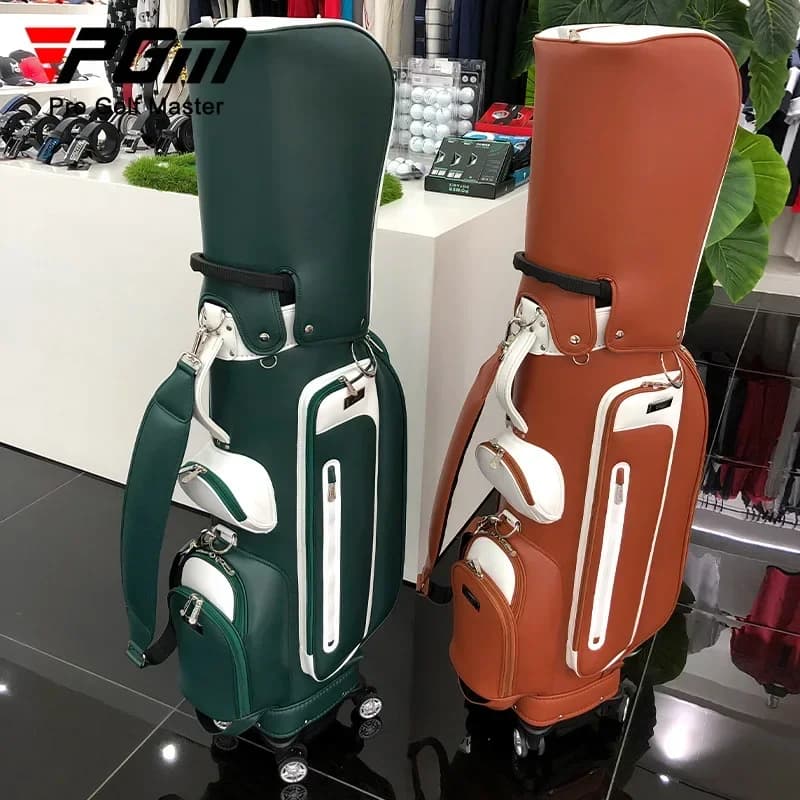 Advanced PGM Women Golf Bag Wheel Type Caddy 4 Wheel 360 Degree Rotating Waterproof Caddy Men And Women Golf Bag