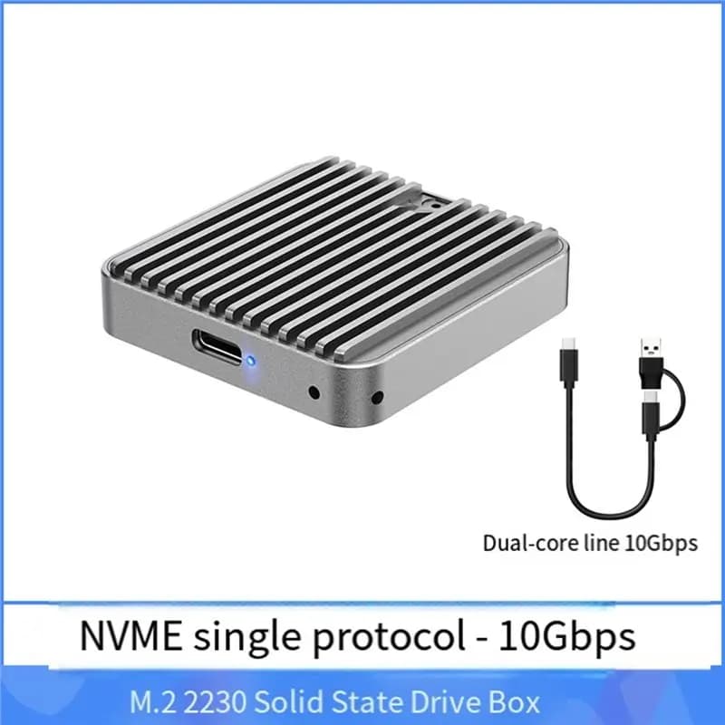 T69C! Box esterno portatile per SSD NVMe 10Gbps 2330 Type-C 3.2 a protocollo singolo