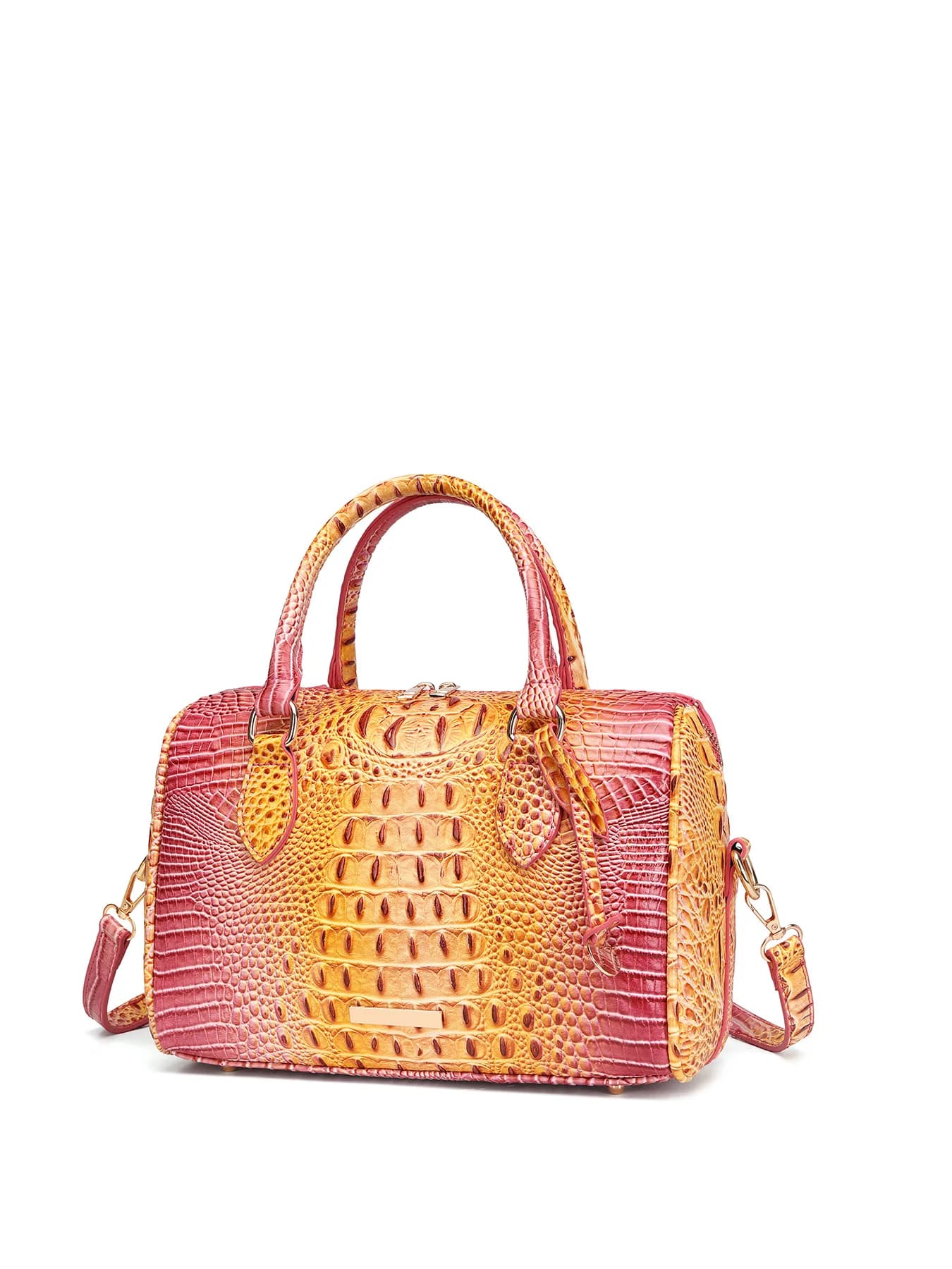 Nuova Borsa a Tracolla da Donna con Motivo Coccodrillo Europeo, Stile Vintage, Accessorio Moda per Viaggi