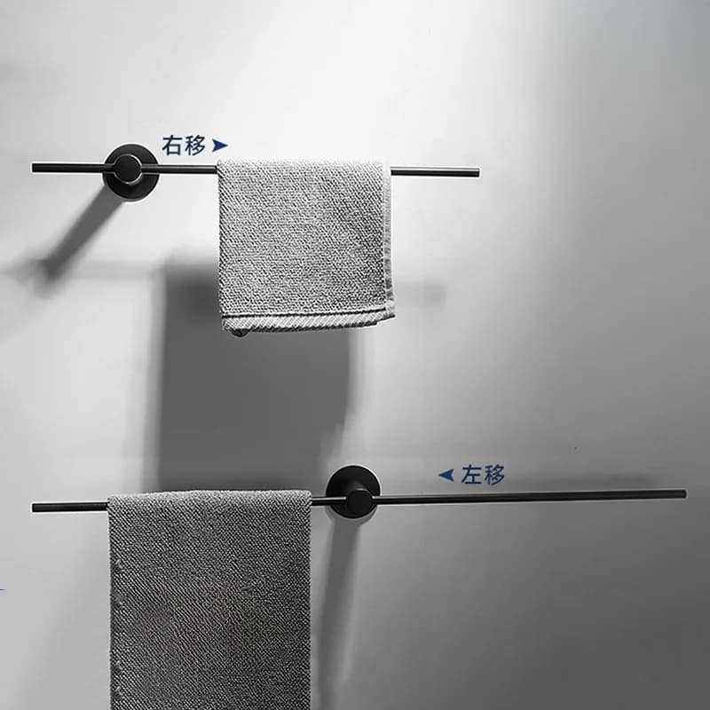 Portasciugamani Minimalista a Barra Singola per Bagno, in Acciaio Inox 304, Stile Lusso Leggero