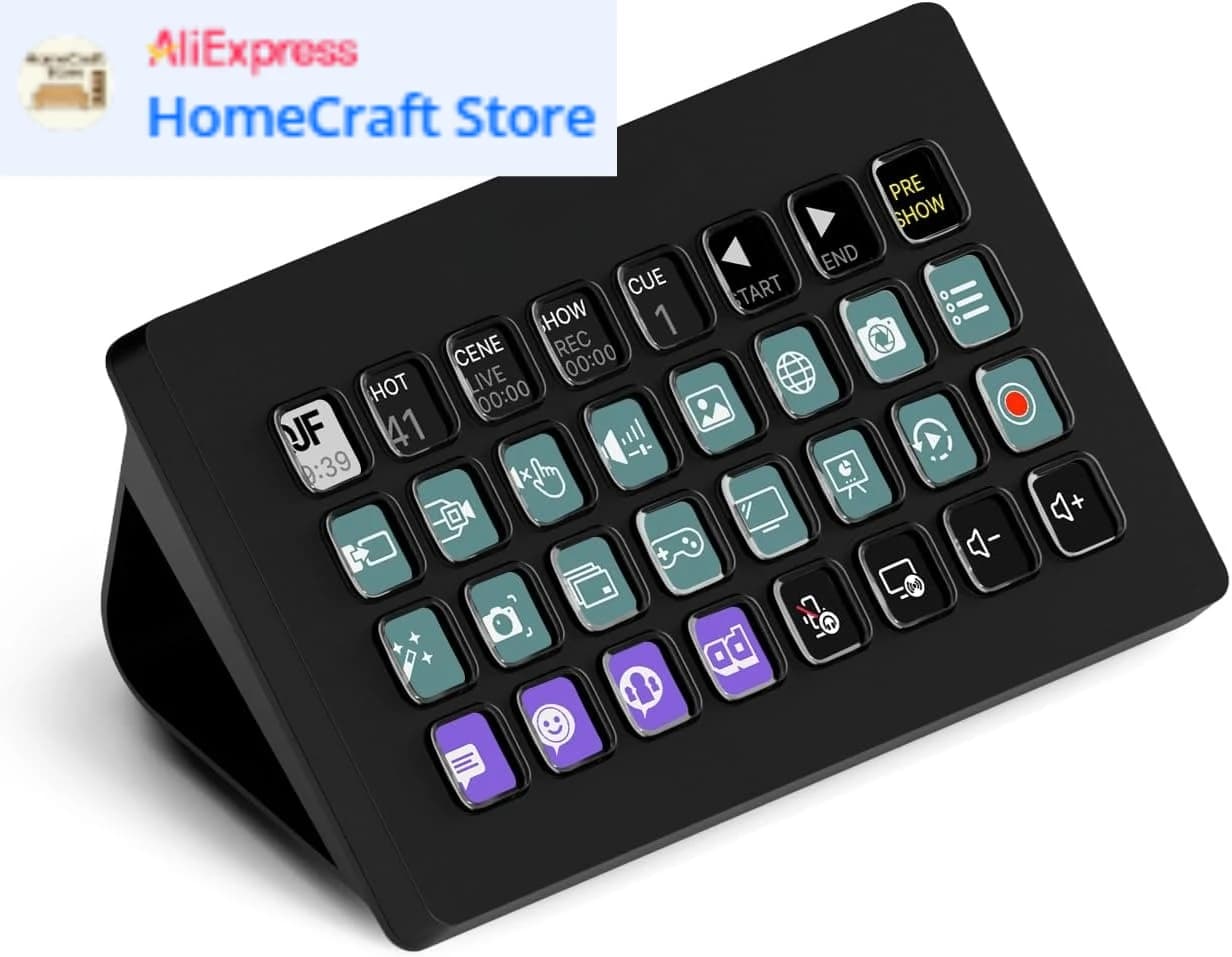 Stream Deck XL – Controller da studio avanzato, 32 tasti macro, attiva azioni in app e software come OBS
