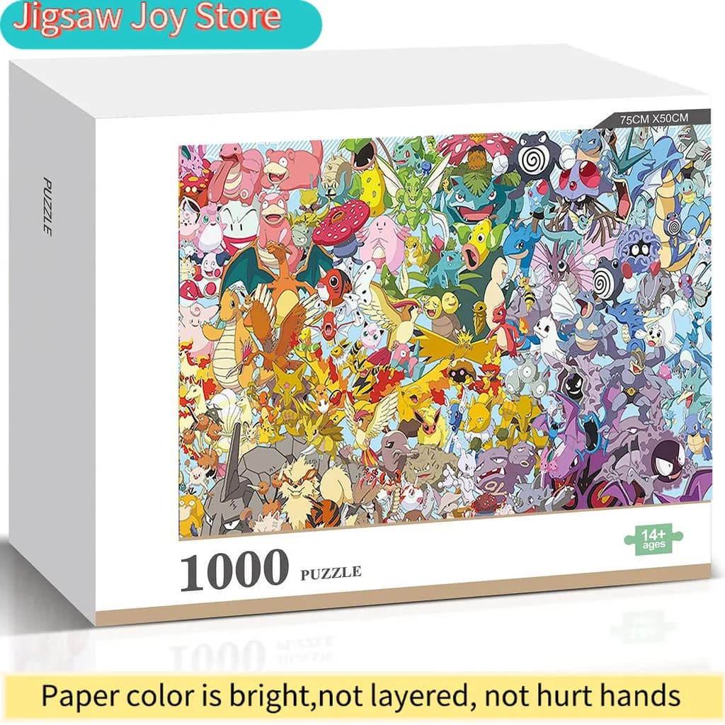 Puzzle Pokémon Ravensburger, gioco per famiglie, decorazione da parete per la casa, regalo