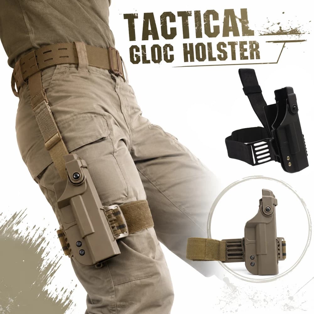 Fondina Tattica IWB per Trasporto Nascosto, Compatibile con Glock 17 19 22 23 26 43X, Estrazione Rapida, Custodia Universale per Pistola da Cintura