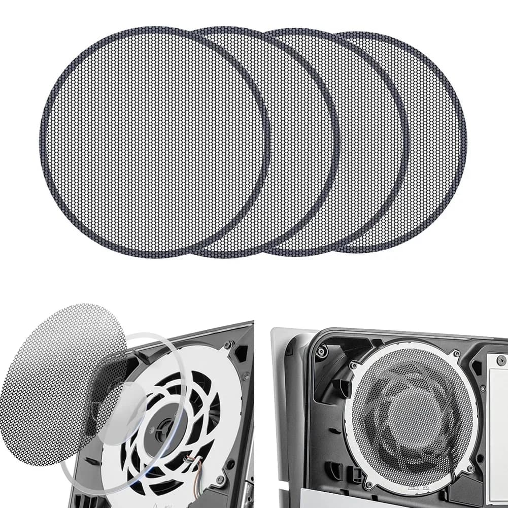 Filtro antipolvere per ventola console per PS5 PRO Copertura della custodia in rete antipolvere in PVC per protezione massima Copertura del filtro antipolvere Accessori di gioco
