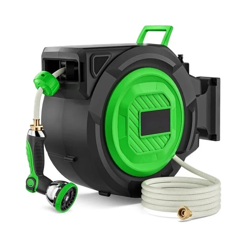 Super durable retractable garden wrapper 1/2 x 130 feet with slow return system