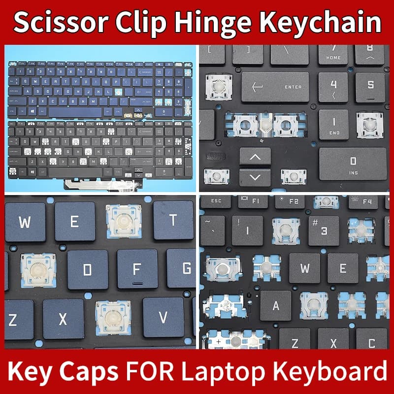 Replacement cover for cover, scissor clip and hinge for HP OMEN Gaming 16-B 16-C TPN-Q265 Q267 TPN-Q236 TAVIA portable keyboard and clip