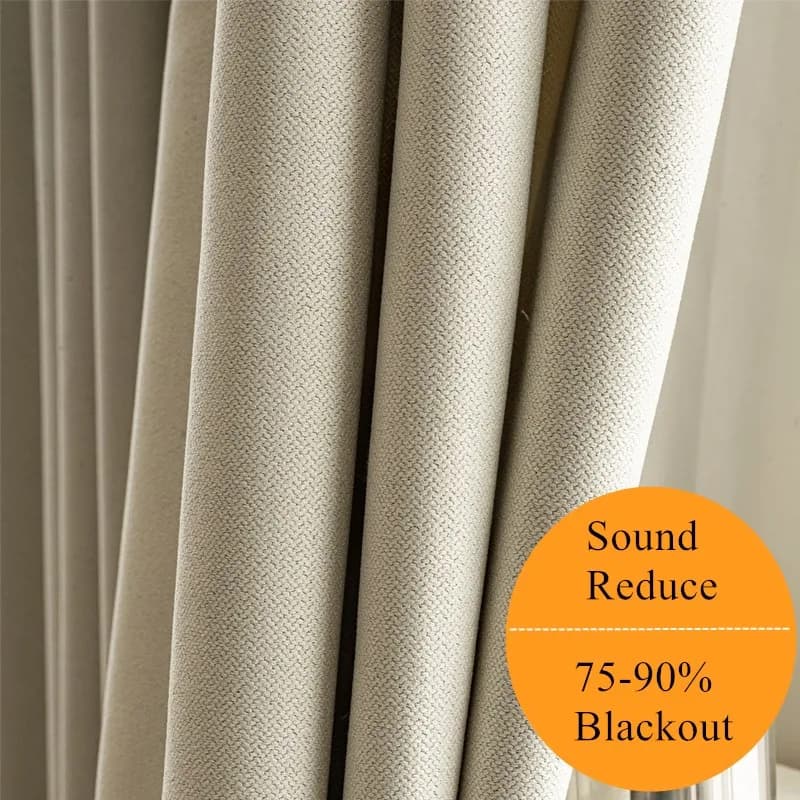 310 cm di altezza 75-90% tende oscuranti per finestre del soggiorno colore solido tutto fiammifero suono ridurre tende per camera da letto beige su misura
