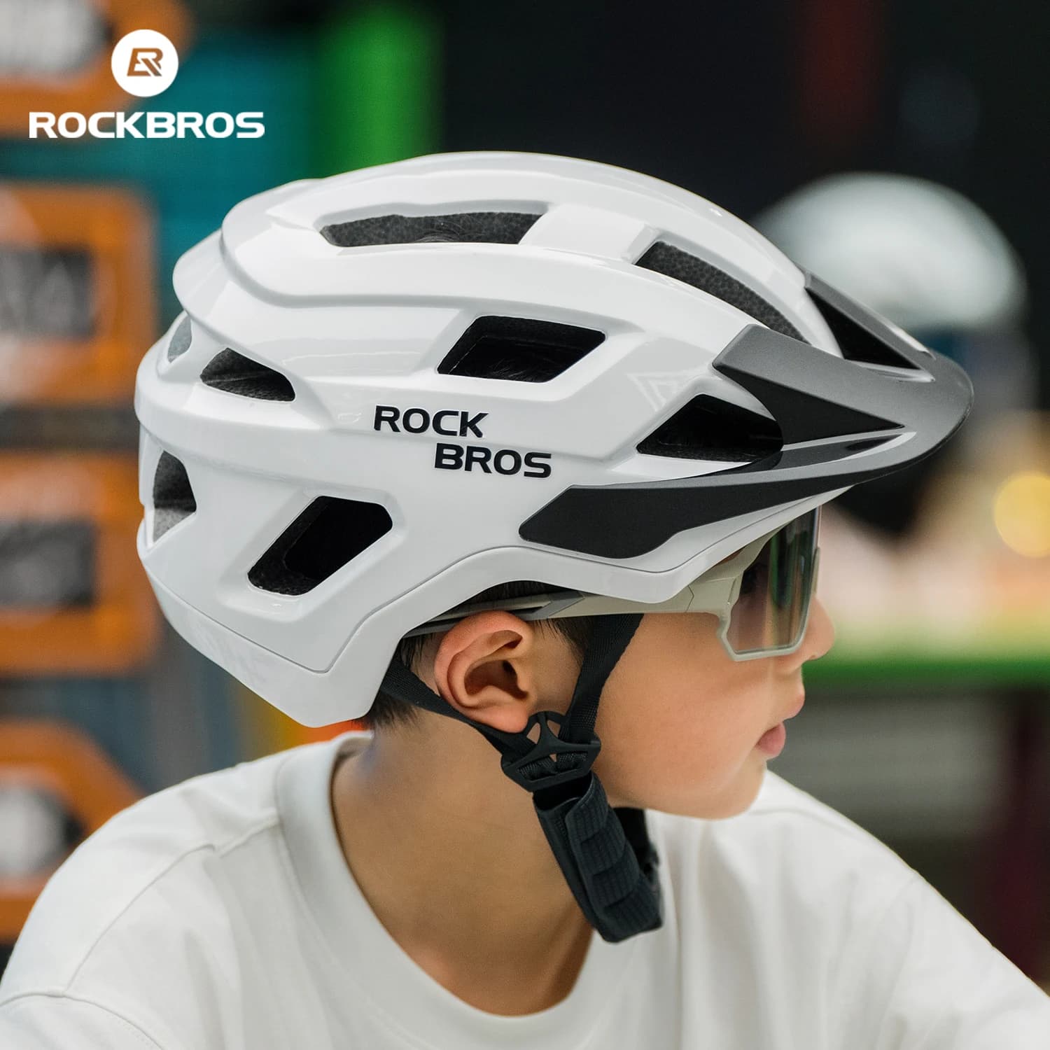 ROCKBROS Cycling Helmet Road Bike Helmet MTB Breathable for Teenagers Ultralight Kids Scooter Helmet Fully Designed Safety