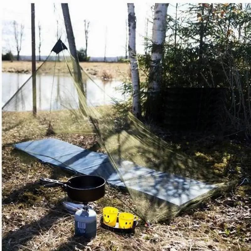 Outdoor Mosquito Nets Hiking Fishing Garden Balcony Camping Triangle Lightweight Portable Tent Mosquito Net Inner Tent Netting