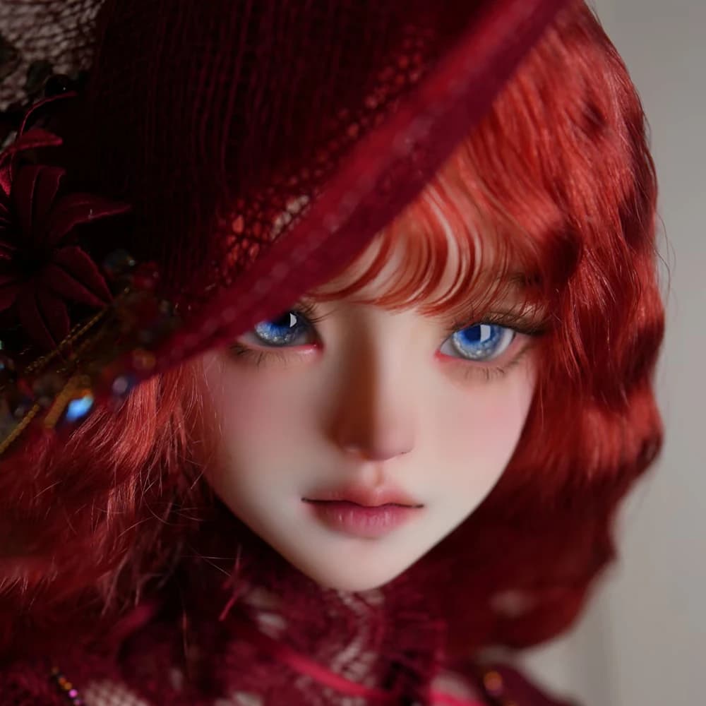 Nuova Testa di Bambola BJD 1/3 Senza Trucco in Resina, Accessori Fai-da-Te per Bambole Femminili