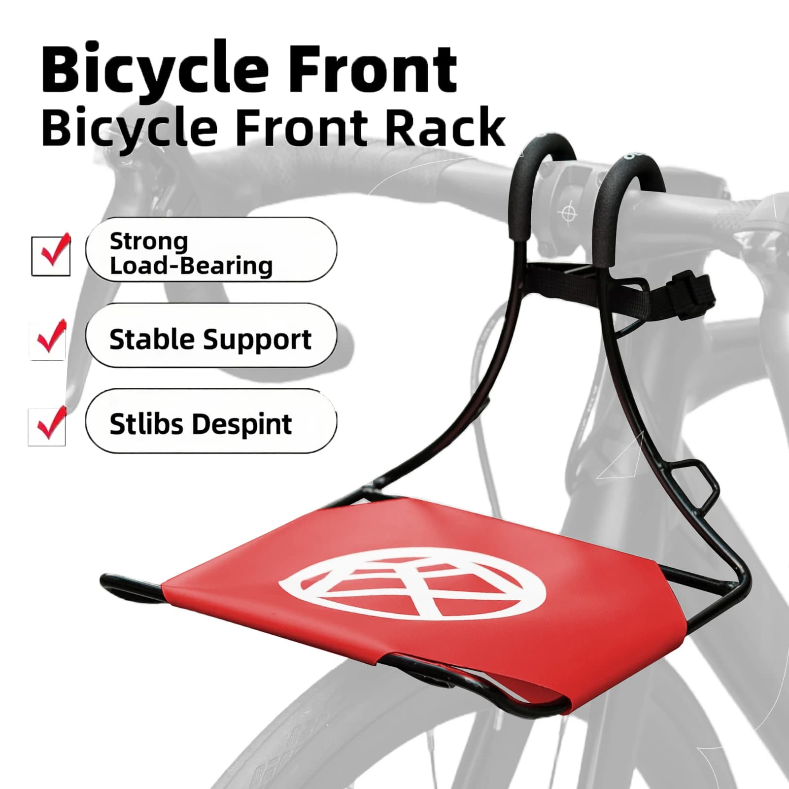 OFFBONDAGE Front luggage carrier for bicycle Aluminum alloy bike cargo carrier for mountain bikes Road electric bike/ folding bike