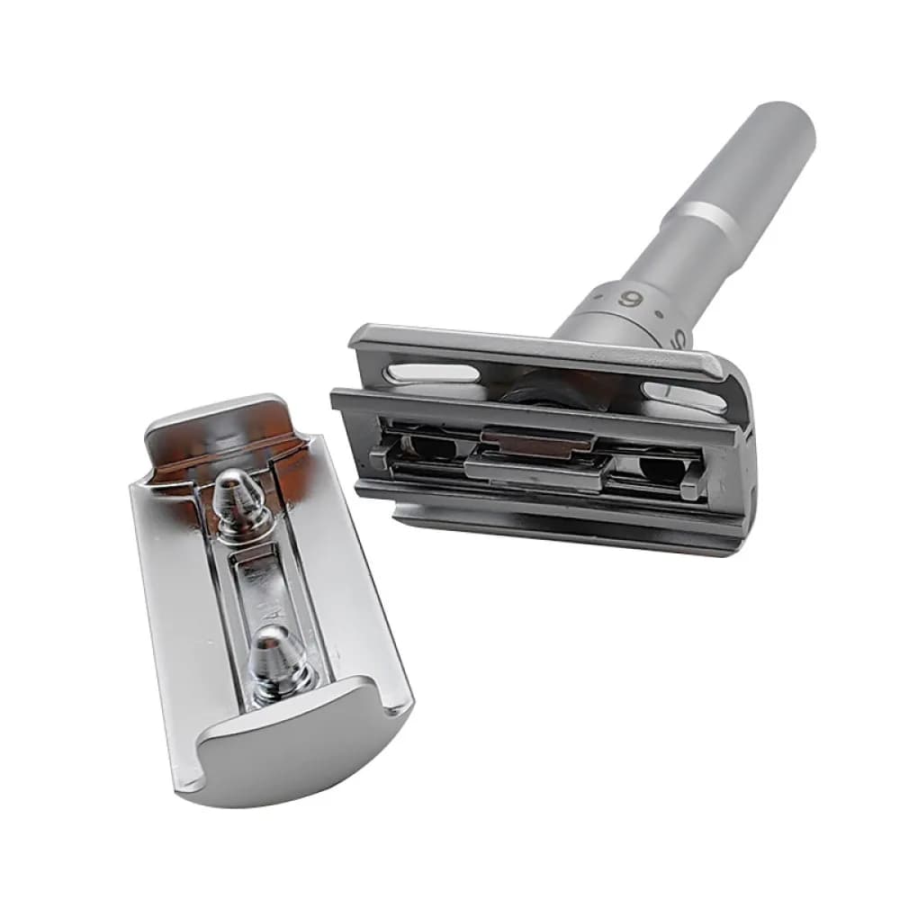 Classic Manual Safety Razor Double Edge Blade Metal Handle Shaver Men Grooming Tool Facial Beard Body Hair Trimmer Kit