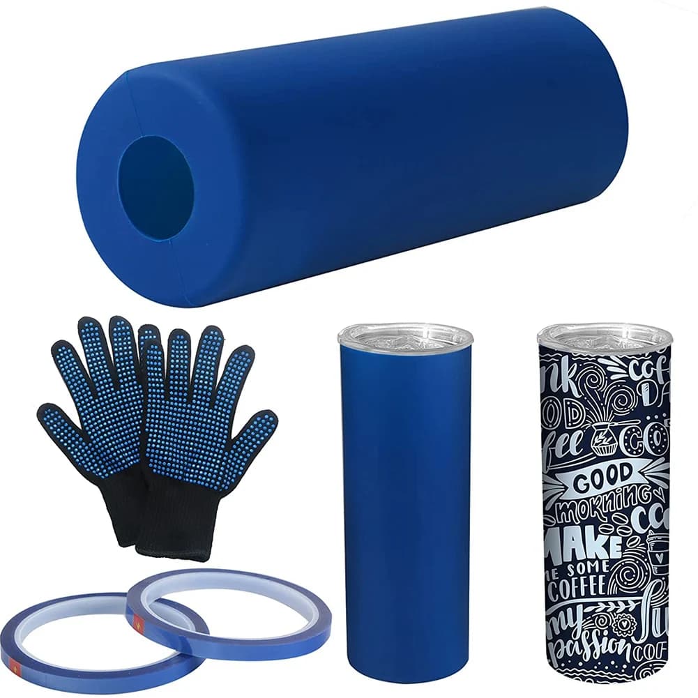 Kit manicotto per fasce in Silicone per sublimazione per bicchieri per sublimazione 20 oz Skinny, Wraps invece carta termoretraibile in forno