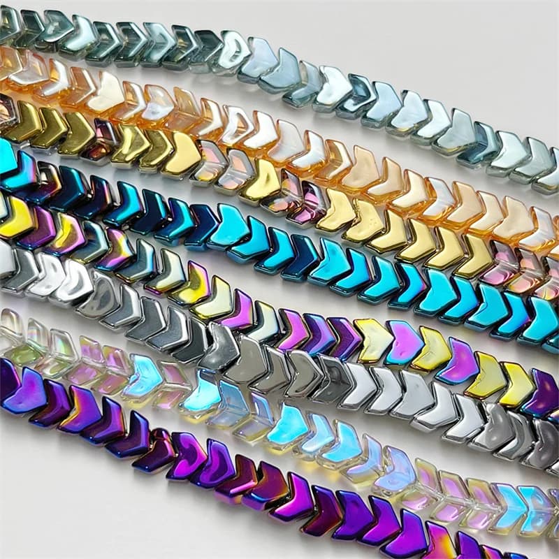 5x6mm 50 pezzi di frecce a forma di cristallo austriaco colorato distanziatore di vetro perline allentate per gioielli che fanno accessori per collana braccialetto fai da te