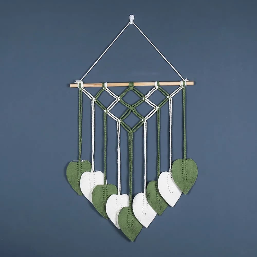 Tassel Leaf Bohemian Woven Tapestry Tassel Design Contrasting Color Dreamcatcher Tapestry Nordic Style Handmade