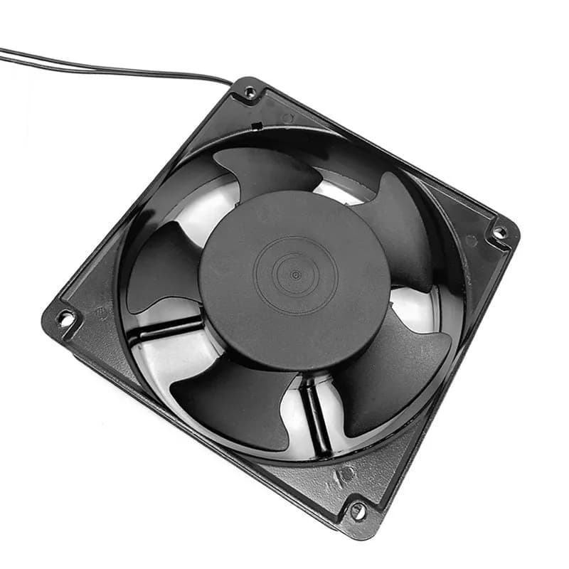 Ventola di raffreddamento 12038 da 12 cm per saldatore, piccola ventola 220V con spina USA, versione con olio, radiatore elettrico per computer