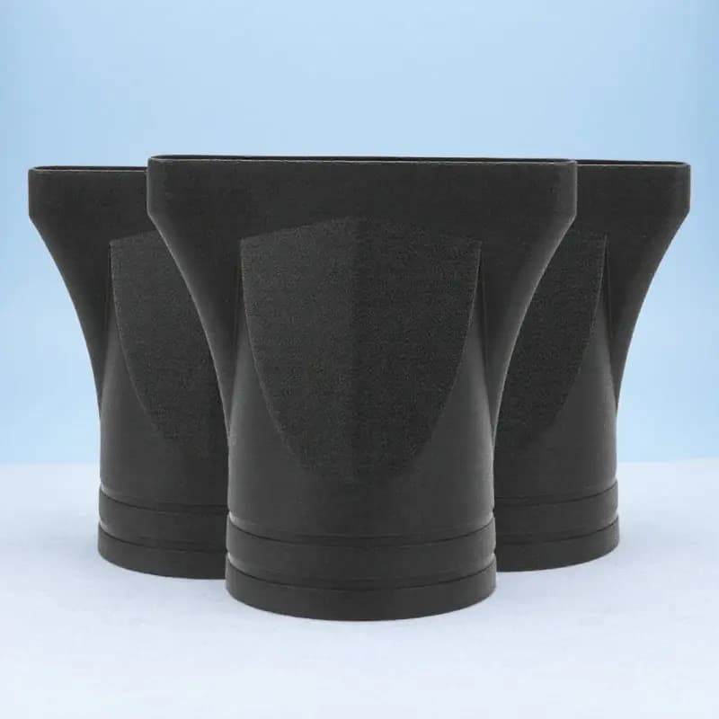 Set di 3 Diffusori per Asciugacapelli in Plastica Nera Resistente alle Alte Temperature, Accessorio per Styling Professionale