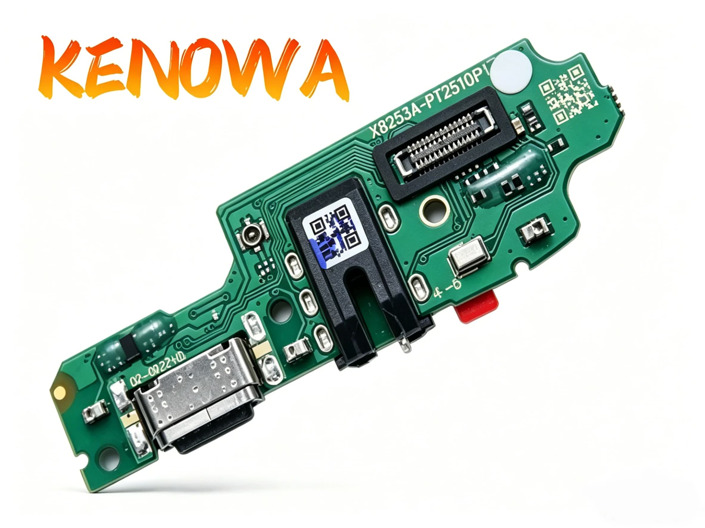 Scheda porta di ricarica USB per Infinix Hot 12 Play/Hot 20 Play, cavo flessibile dock caricabatterie con microfono