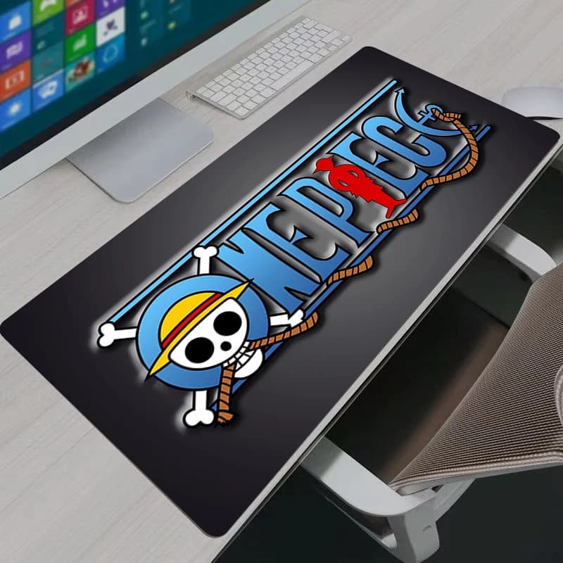 Game Japanese Anime One Piece Logo Mouse Pad Computer Keyboard Mouse Mat Mouse Mat Big Mouse Keyboard Decoracion Desk Mat