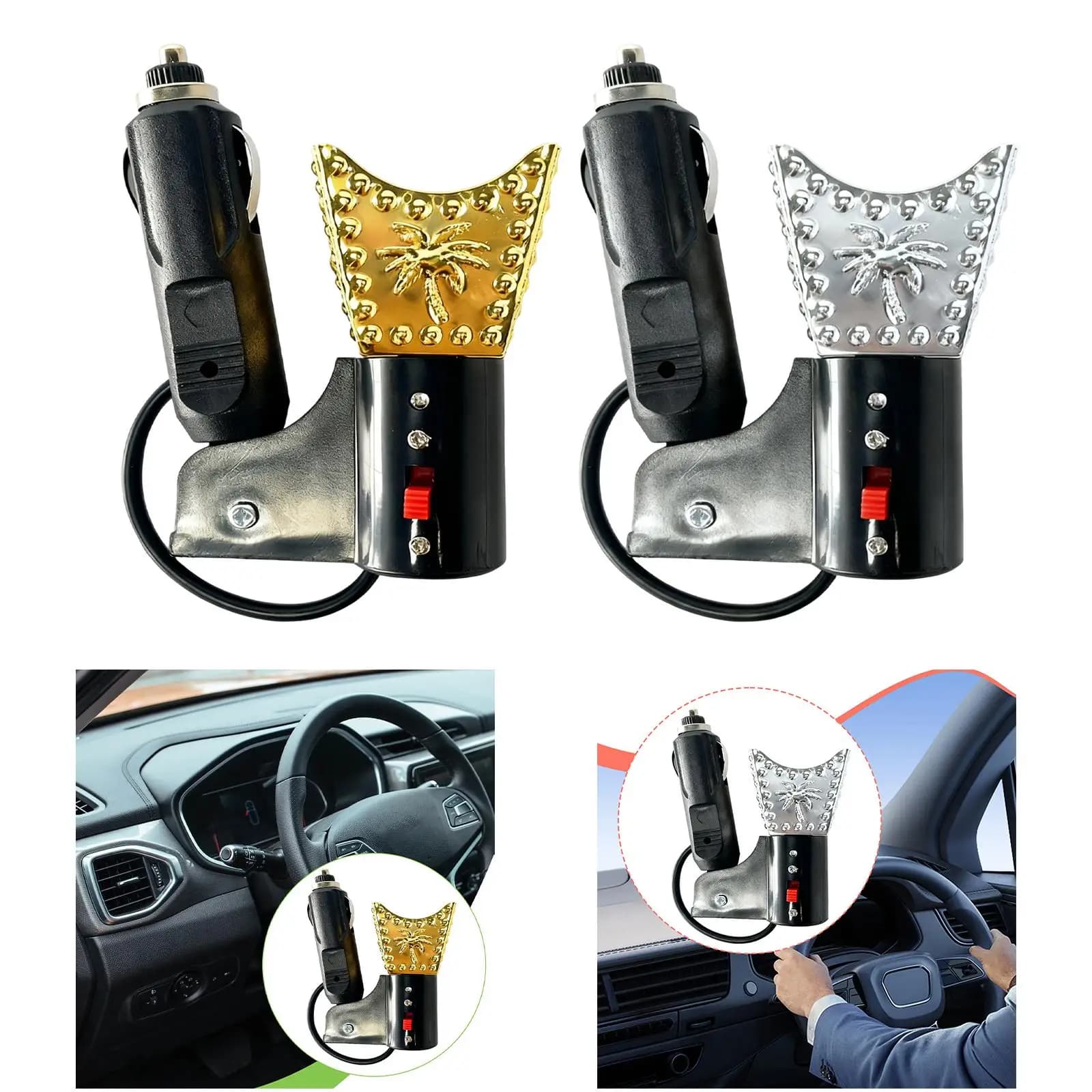 Macchina per fragranze per auto con diffusore di aromi elettrico per bruciatore di incenso automobilistico portatile per il miglioramento degli odori dell'auto