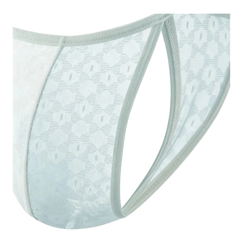 6PCS Men's Stretch Seamless Lace Briefs Thong T-back Underwear Bulge Pouch Low Waist Sissy G-String Thin Belt