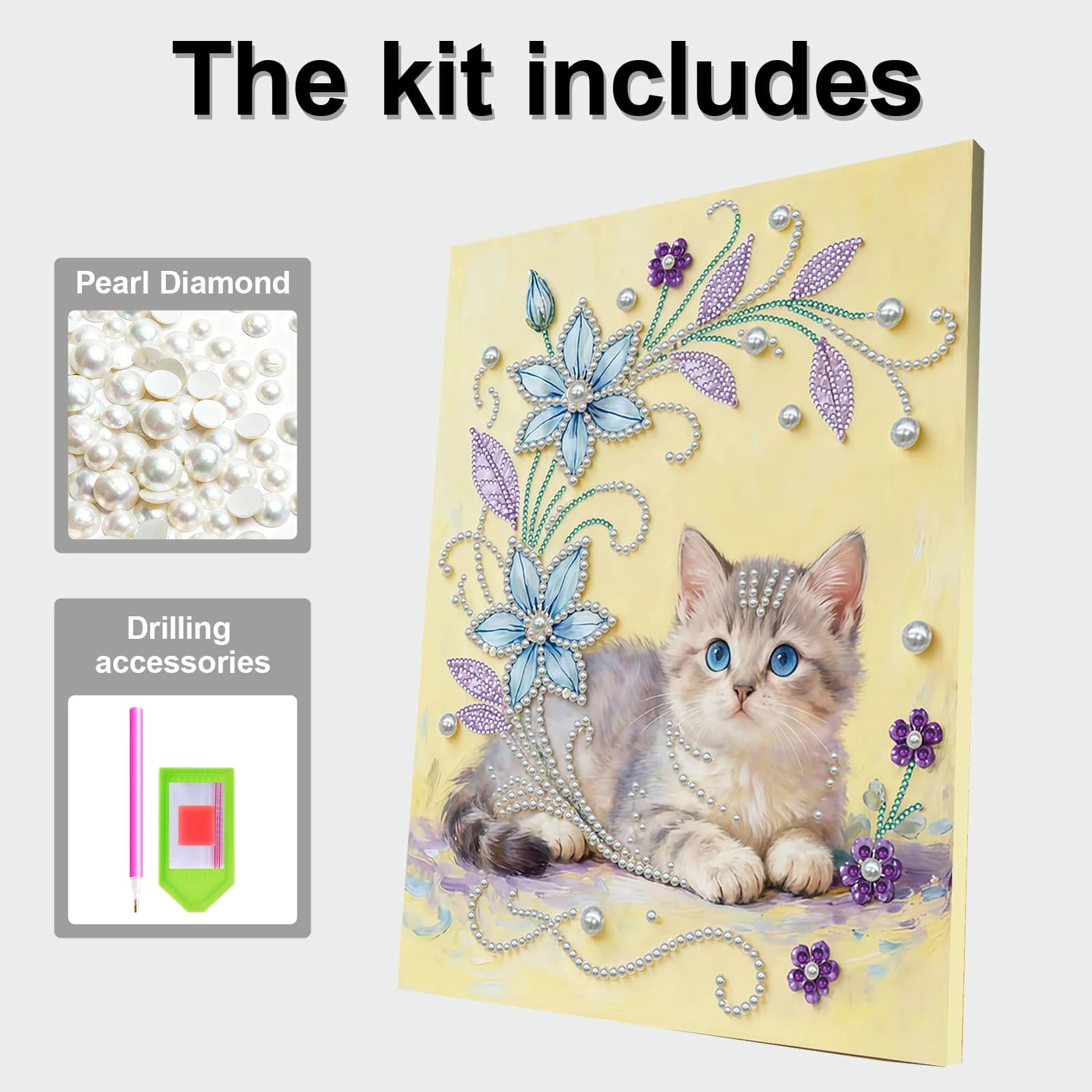 DIY Pearl Painting Kit for Adults/Beginners Gift Home Decor Pearl Gem Paintings Picture Arts Craft With Frame 30x40cm