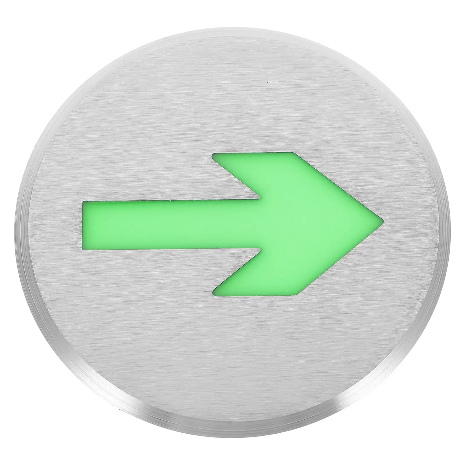Glow in The Floor Signs Self-Illuminating Arrow Exit Signs Waterproof Fire Safety Marking for Offices Schools