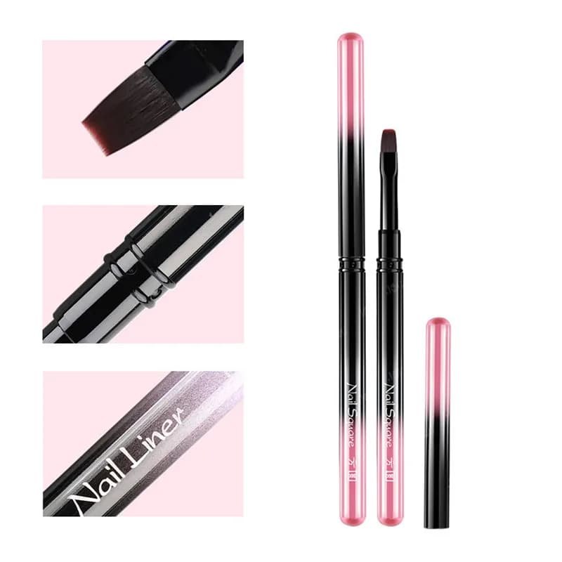 10 Stili di Penne per Nail Art con Manico in Metallo Sfumato, Penna Colorante, Penna per Terapia Luminosa, Penna Halo, Penna per Disegno Unghie, Penna a Fiore